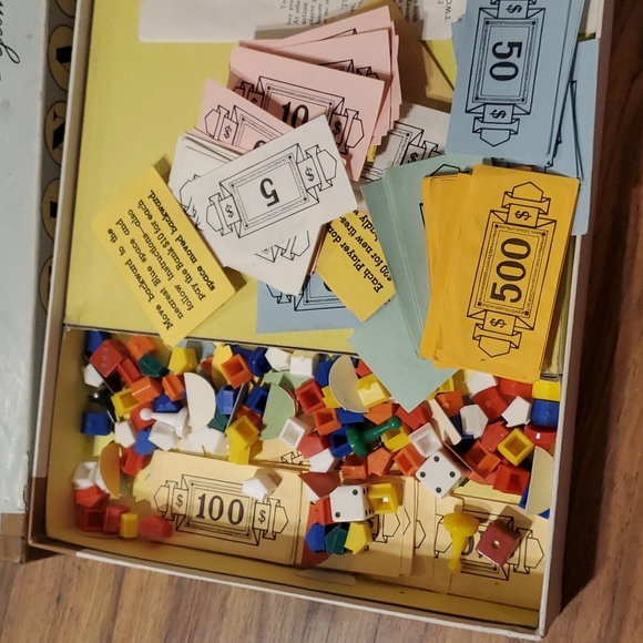 1960 finance board game Parker bros vintage - Picture 3 of 6